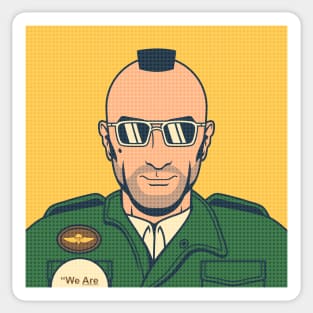 Robert De Niro - Travis Bickle (Mohawk) Sticker